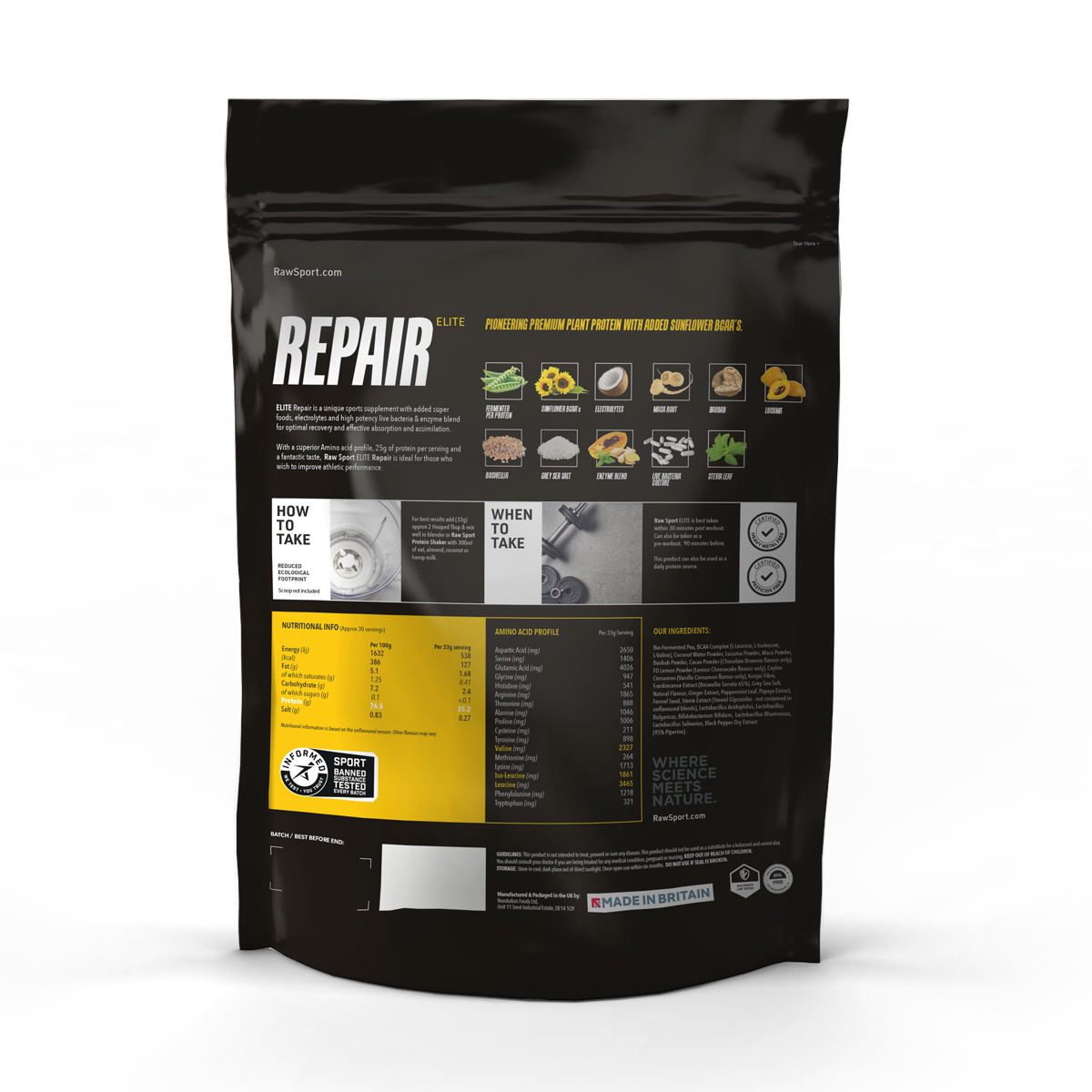 Elite Repair Protein Powders
