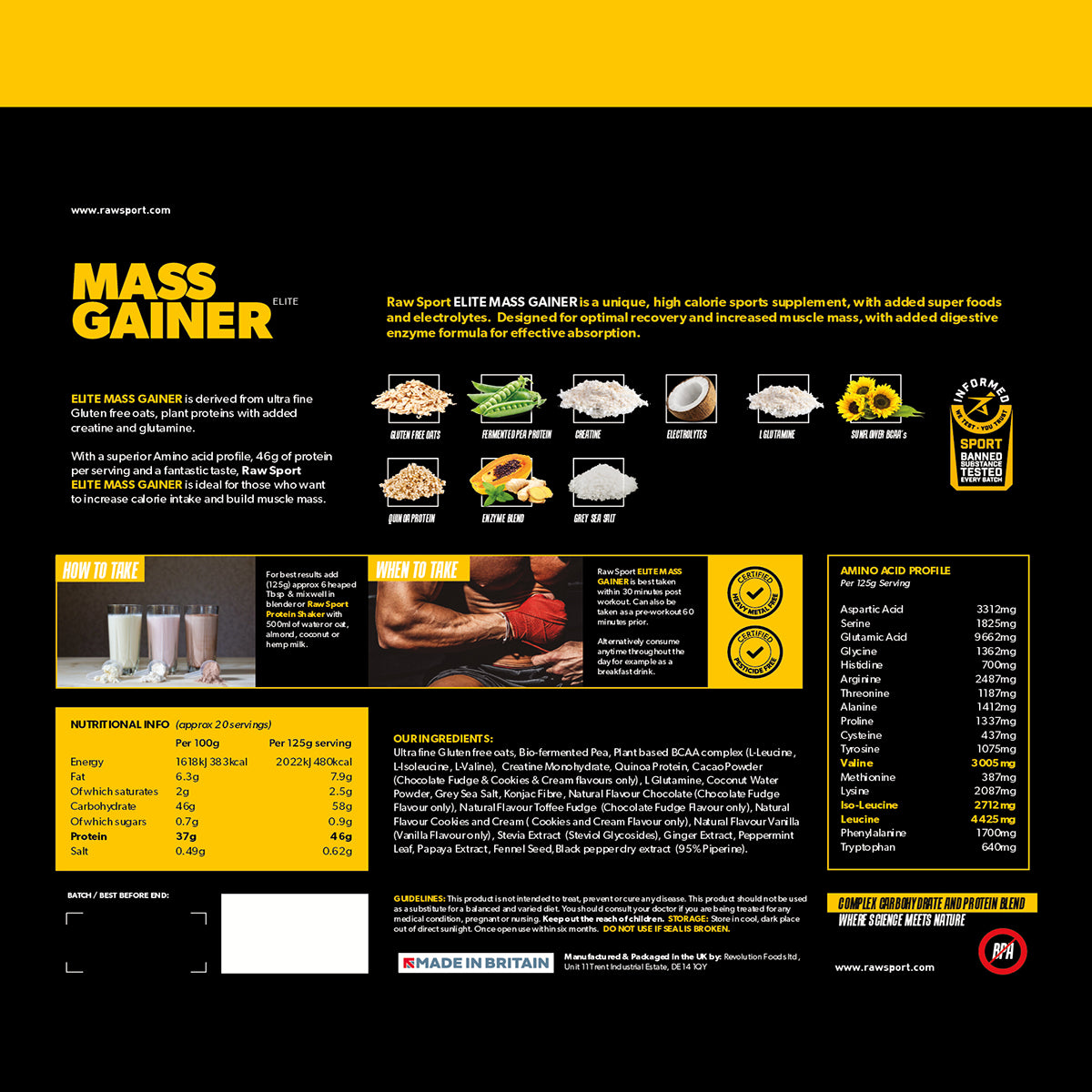 Mass Gainer Professional - Informed Sport