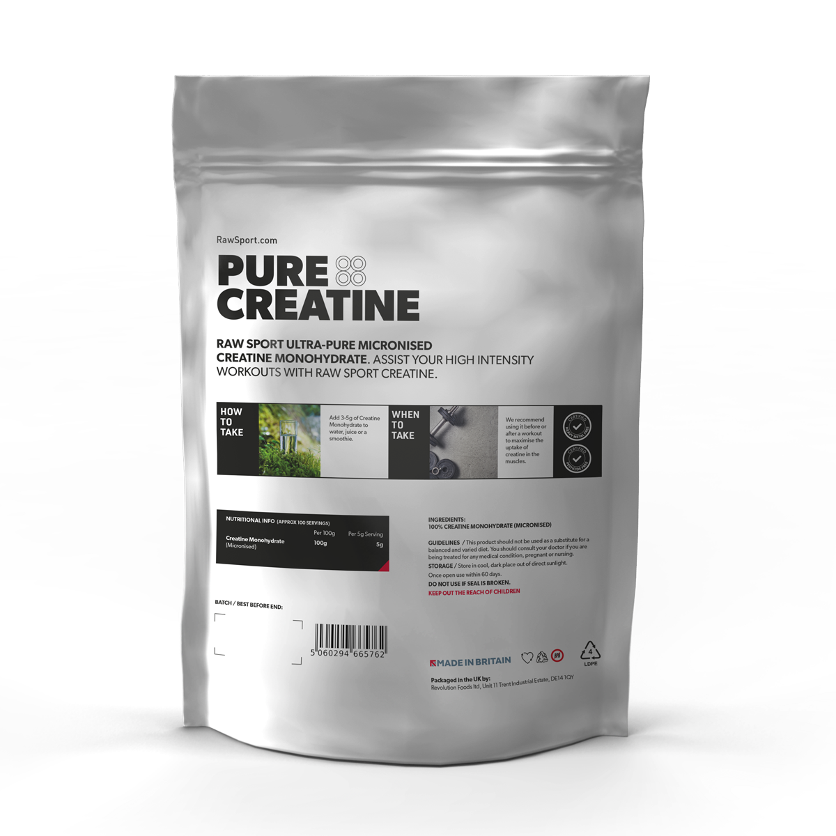 Vegan Friendly Creatine Monohydrate