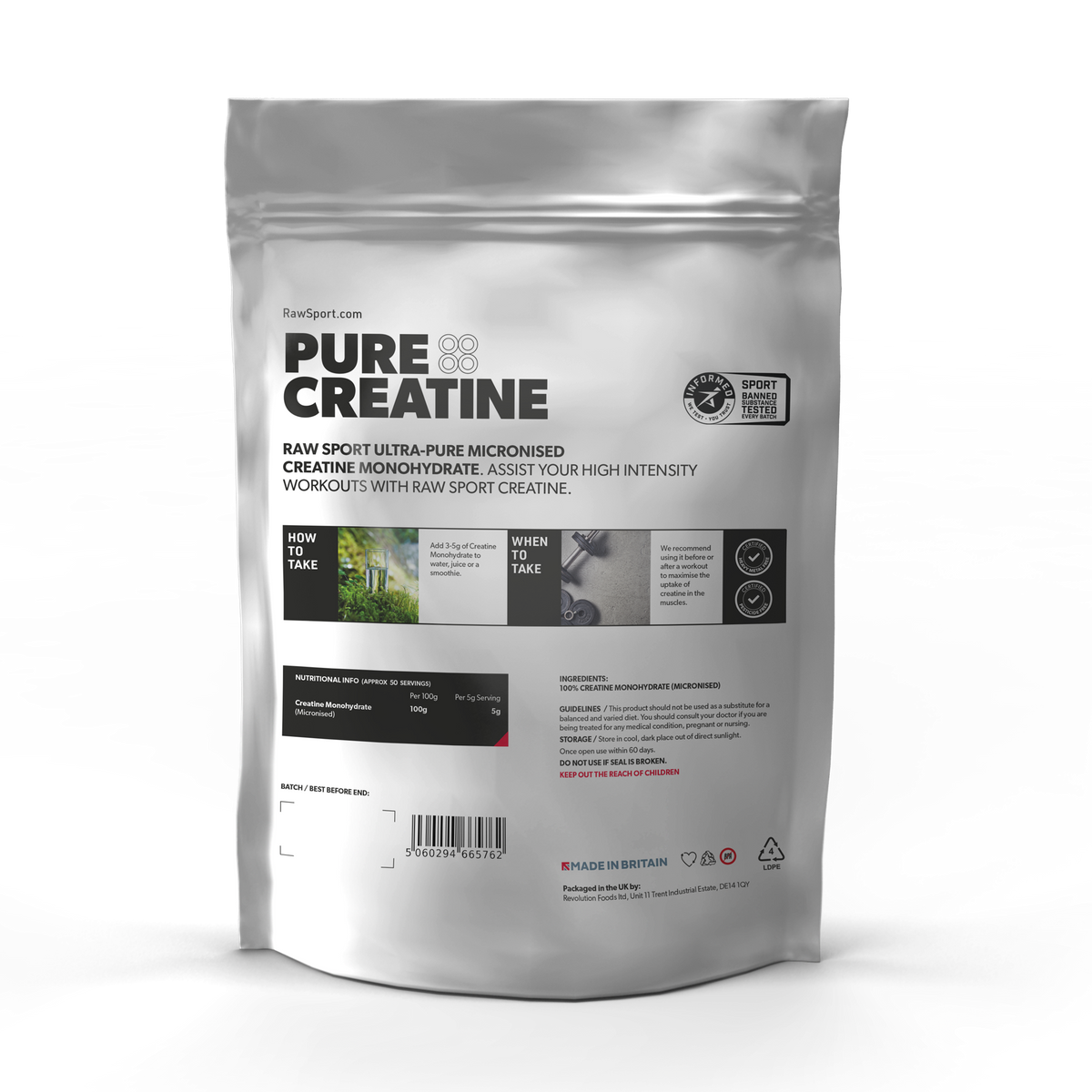 Vegan Friendly Creatine Monohydrate
